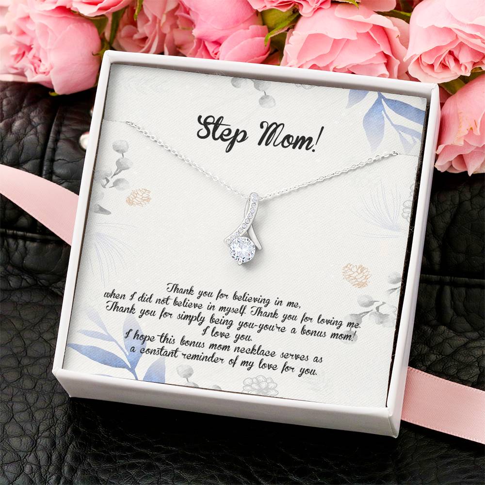 Step Mom Thanks For Believing In Me D933 Alluring Beauty Necklace