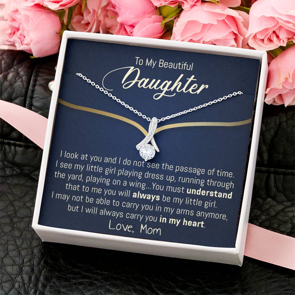To My Beautiful Daughter 3 Alluring Beauty Necklace