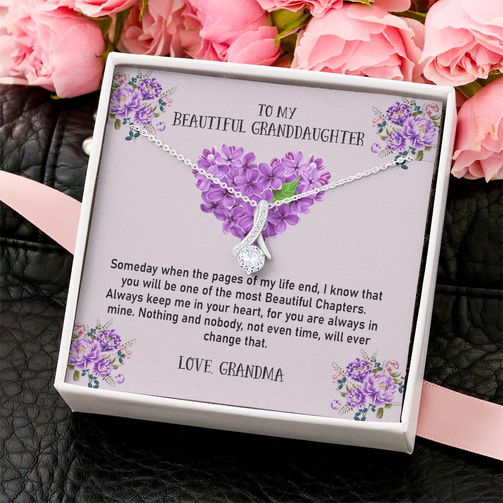 The Most Beautiful Chapters - Best Gift For Granddaughter 1 Alluring Beauty Necklace