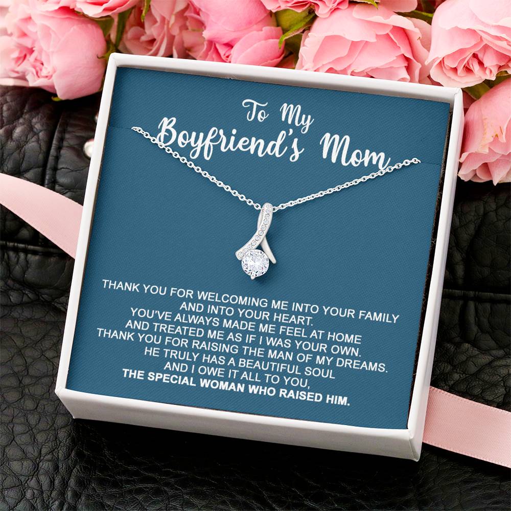 To My Boyfriend's Mom - I Owe It All To You - Necklace 1  Alluring Beauty Necklace