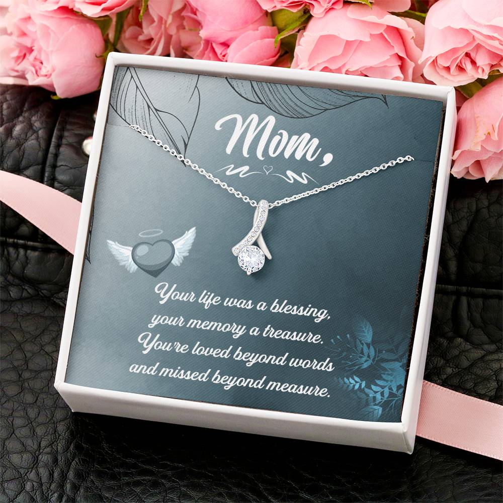 Mom Your Life Was A Blessing - Alluring Beauty Necklace 1 Alluring Beauty Necklace