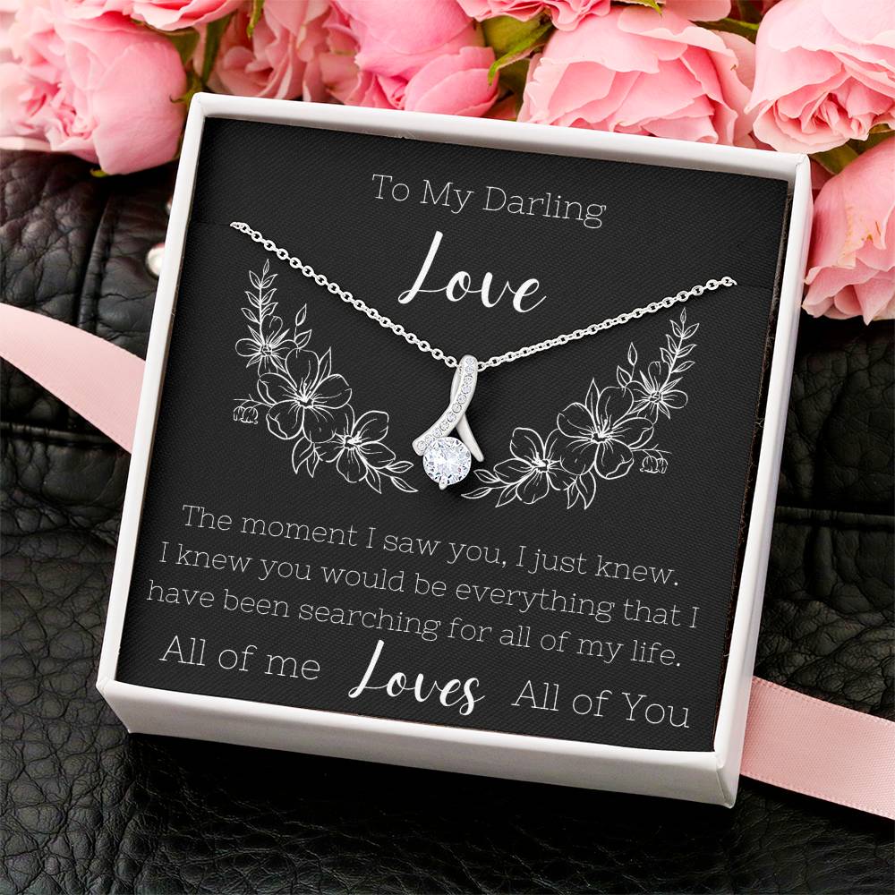 To My Darling Love - Necklace For Her Pendant For Love Anniversary Gift Birthday Gift Alluring Beauty Necklace