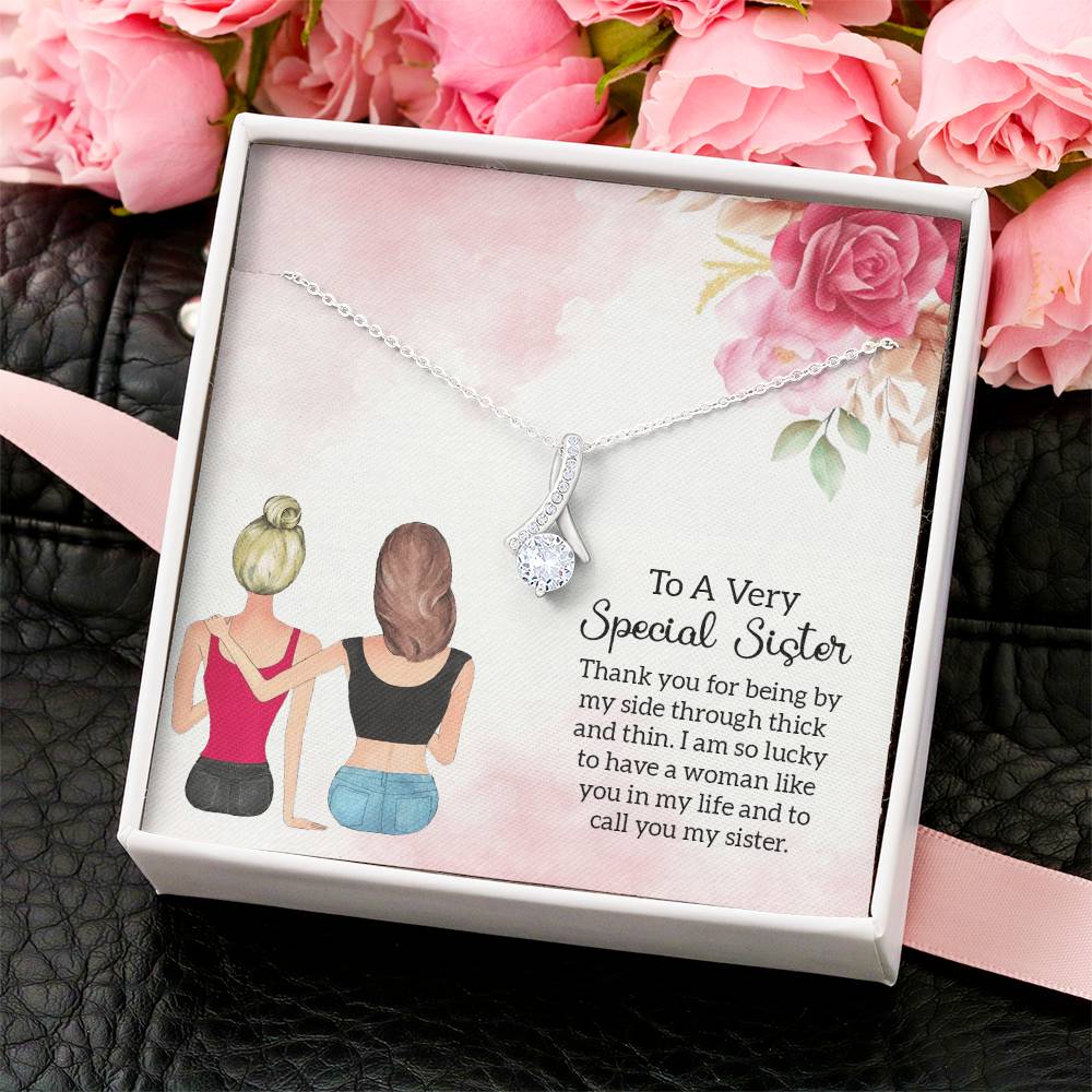 To A Very Special Sister Necklace Alluring Beauty Necklace