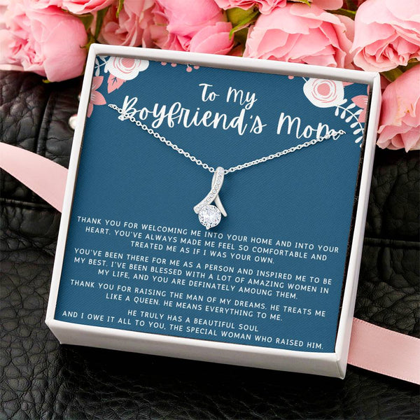 To My Boyfriend's Mom Gift Alluring Beauty Necklace