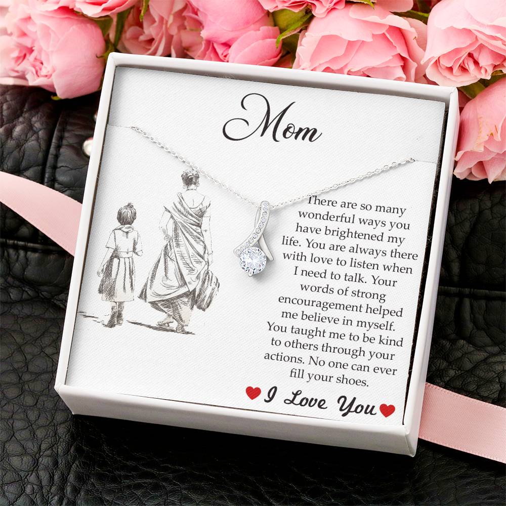 Mom You've Brightened My Life Alluring Beauty Necklace Alluring Beauty Necklace