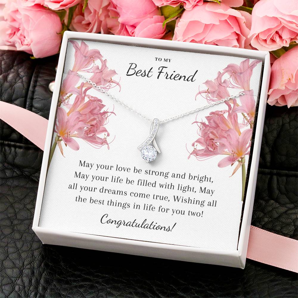 To My Best Friend Wedding Gift Alluring Beauty Necklace