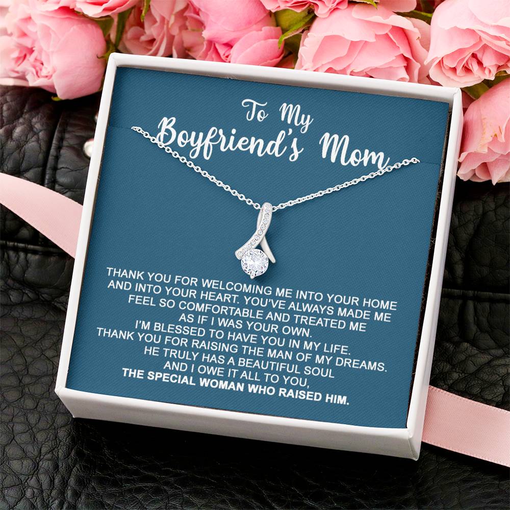 To My Boyfriend's Mom - I Owe It All To You - Necklace Alluring Beauty Necklace