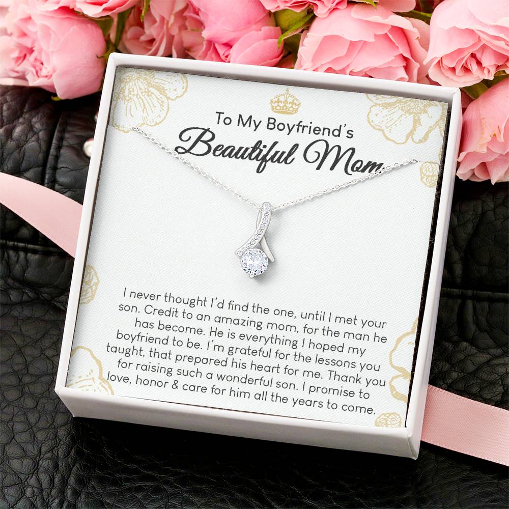 To My Boyfriend's Mom Alluring Beauty Necklace  Gift For Her Alluring Beauty Necklace