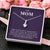 To My Mom - Alluring Necklace - Perfect Gift For Mothers Day Alluring Beauty Necklace
