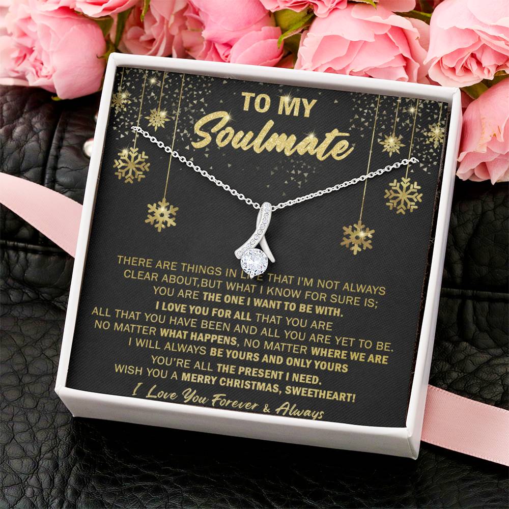 Gift For Your Soulmate Christmas - Merry Xmas - Alluring Alluring Beauty Necklace