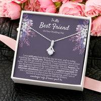 Best Friend Wedding Gift Necklace Gift For Bride Bride Gift From Maid Of Honor Best Friend Gift On Her Wedding Day Bestie Wedding Alluring Beauty Necklace