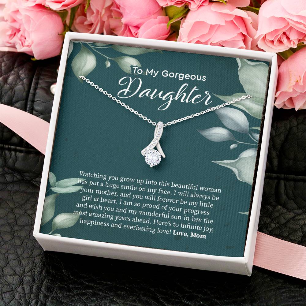 Bride Gift From Mom To Daughter On Wedding Day Gift For Daughter On Wedding Day From Mother Wedding Necklace 1  Alluring Beauty Necklace