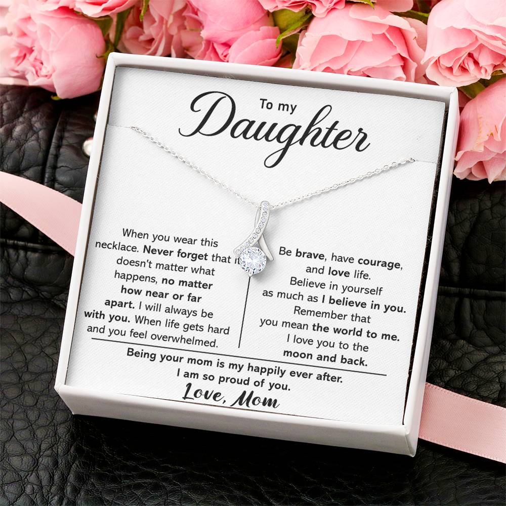 To My Daughter - I Love You To The Moon And Back - Necklace 1  Alluring Beauty Necklace