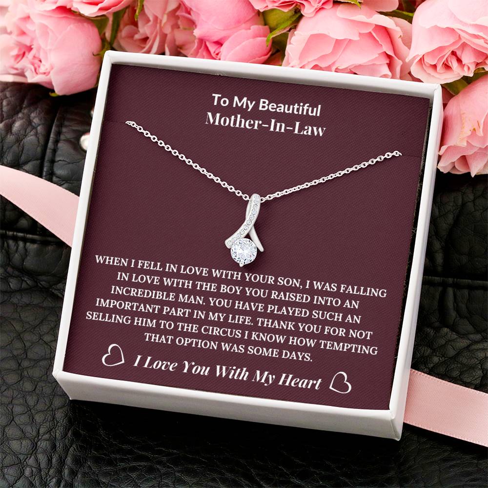To My Beautiful Mother-In-Law  From Daughter-In-Law  Alluring Beauty Necklace Alluring Beauty Necklace