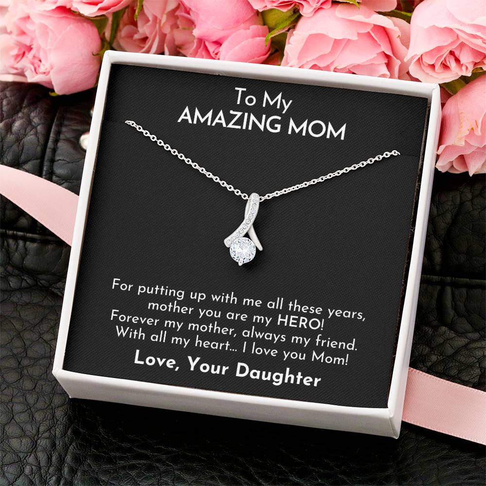 To My Amazing Mom Seductive Beauty Necklace Alluring Beauty Necklace