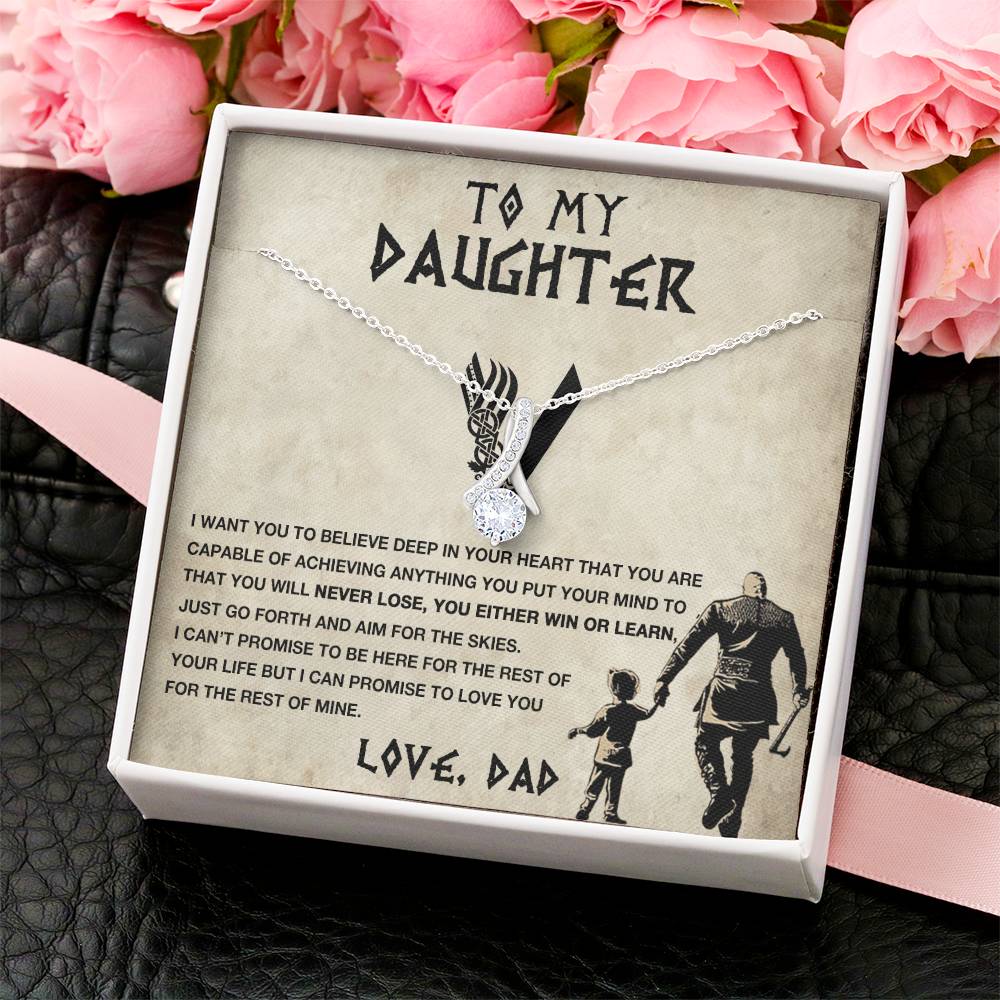 To My Daughter - Go Forth And Aim For The Skies Alluring Beauty Necklace Alluring Beauty Necklace