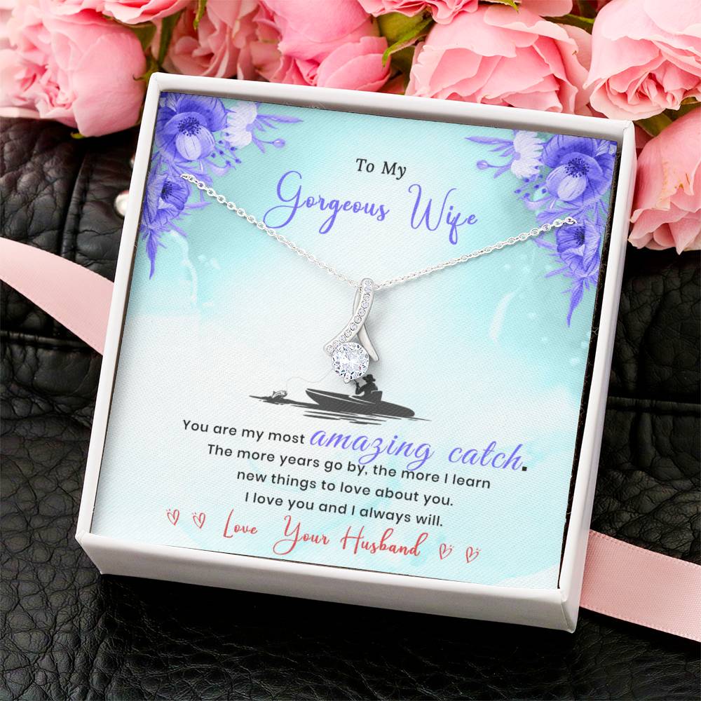 Gift From Fishing Husband Alluring Beauty Necklace