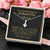 To A Beautiful Girl On Her Graduation Day -  Ribbon Necklace - Love Mom & Dad Alluring Beauty Necklace