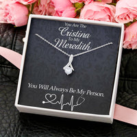 Best Friend Necklace Gift You Are The Cristina To My Meredith Grey's Anatomy Tv Show Quote Best Friend Gift Alluring Beauty Necklace Alluring Beauty Necklace