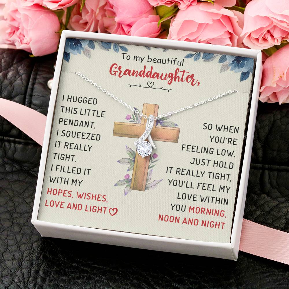 To My Beautiful Granddaughter Alluring Beauty Necklace
