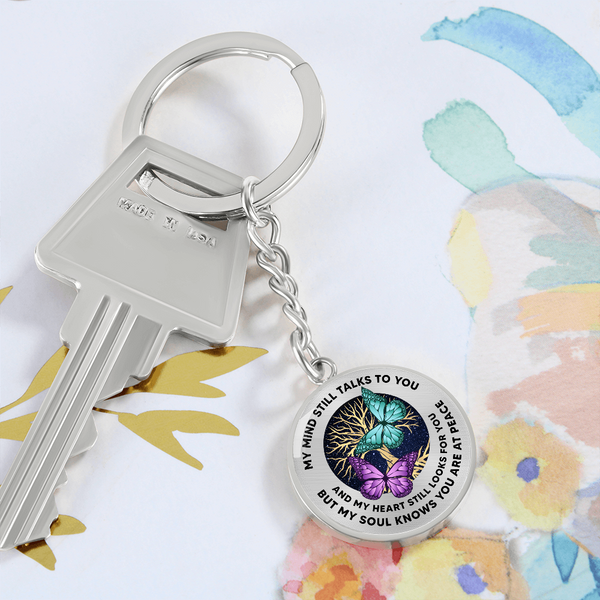Butterfly Keychain Sympathy Gift Condolence Gift Grief Gift God Has You In His Arms