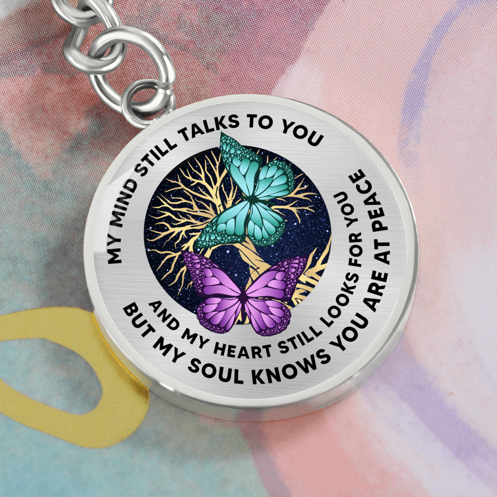 Butterfly Keychain Sympathy Gift Condolence Gift Grief Gift God Has You In His Arms