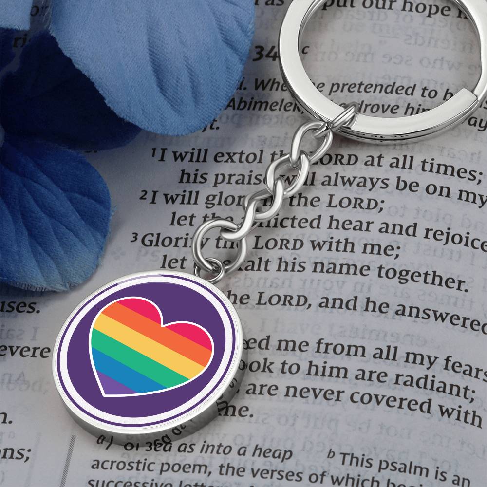 Circle Pride Keychain - Purple Pride