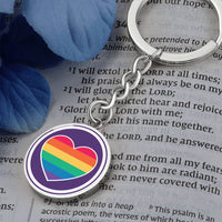 Circle Pride Keychain - Purple Pride