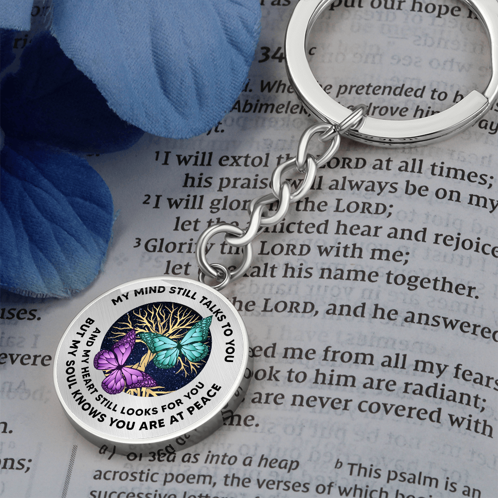 Butterfly Keychain Sympathy Gift Condolence Gift Grief Gift God Has You In His Arms