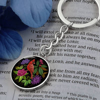 Cardinal Bird Keychain