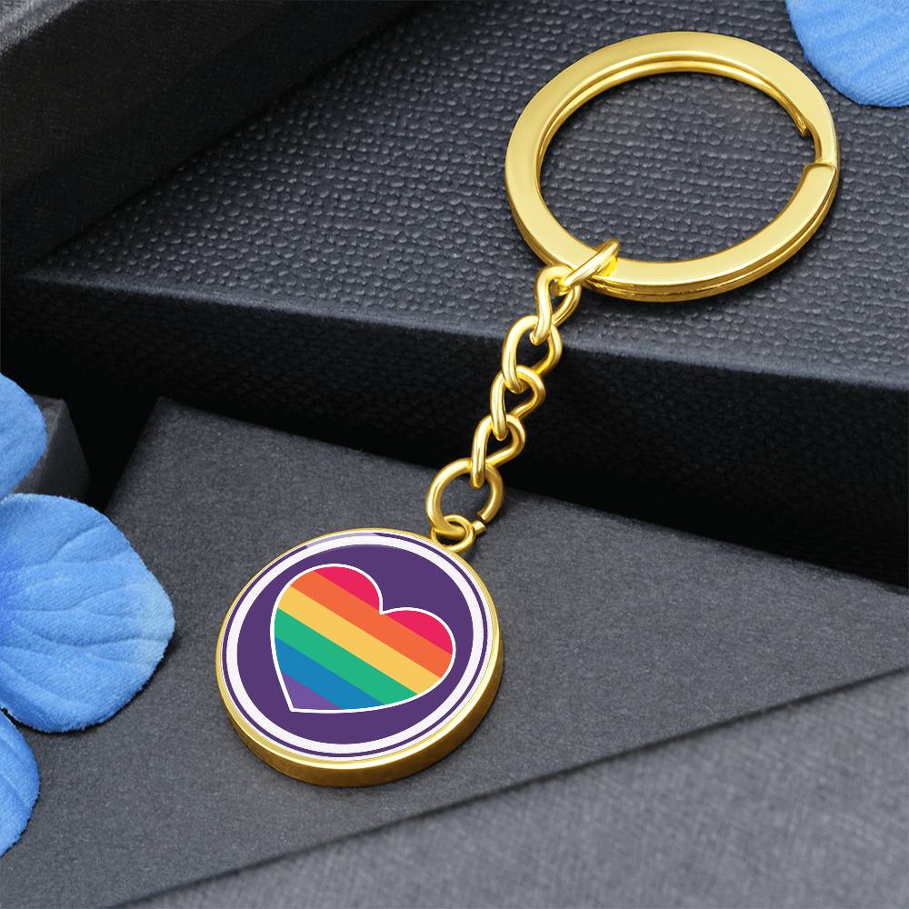 Circle Pride Keychain - Purple Pride