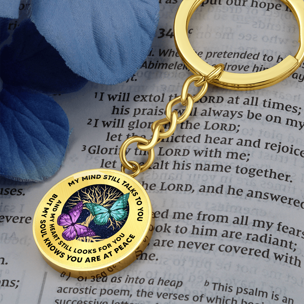 Butterfly Keychain Sympathy Gift Condolence Gift Grief Gift God Has You In His Arms