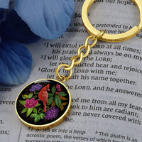 Cardinal Bird Keychain