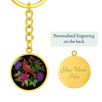 Cardinal Bird Keychain