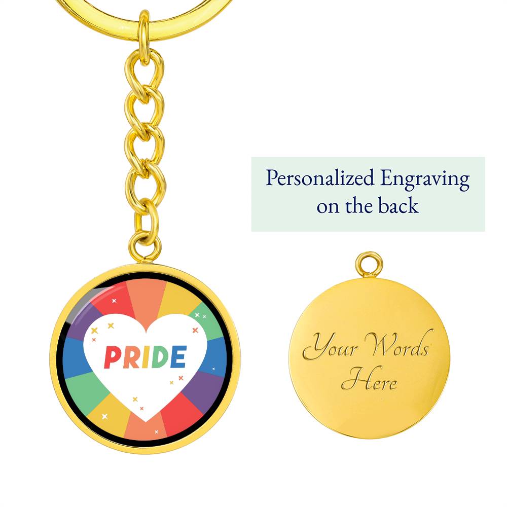 Circle Pride Keychain - PRIDE