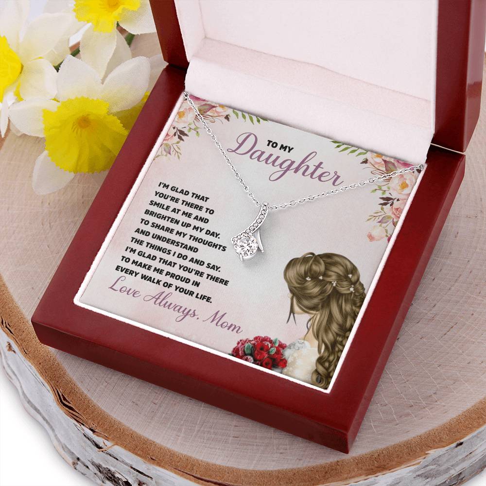 Mom To Daughter - Necklace Gift Alluring Beauty Necklace