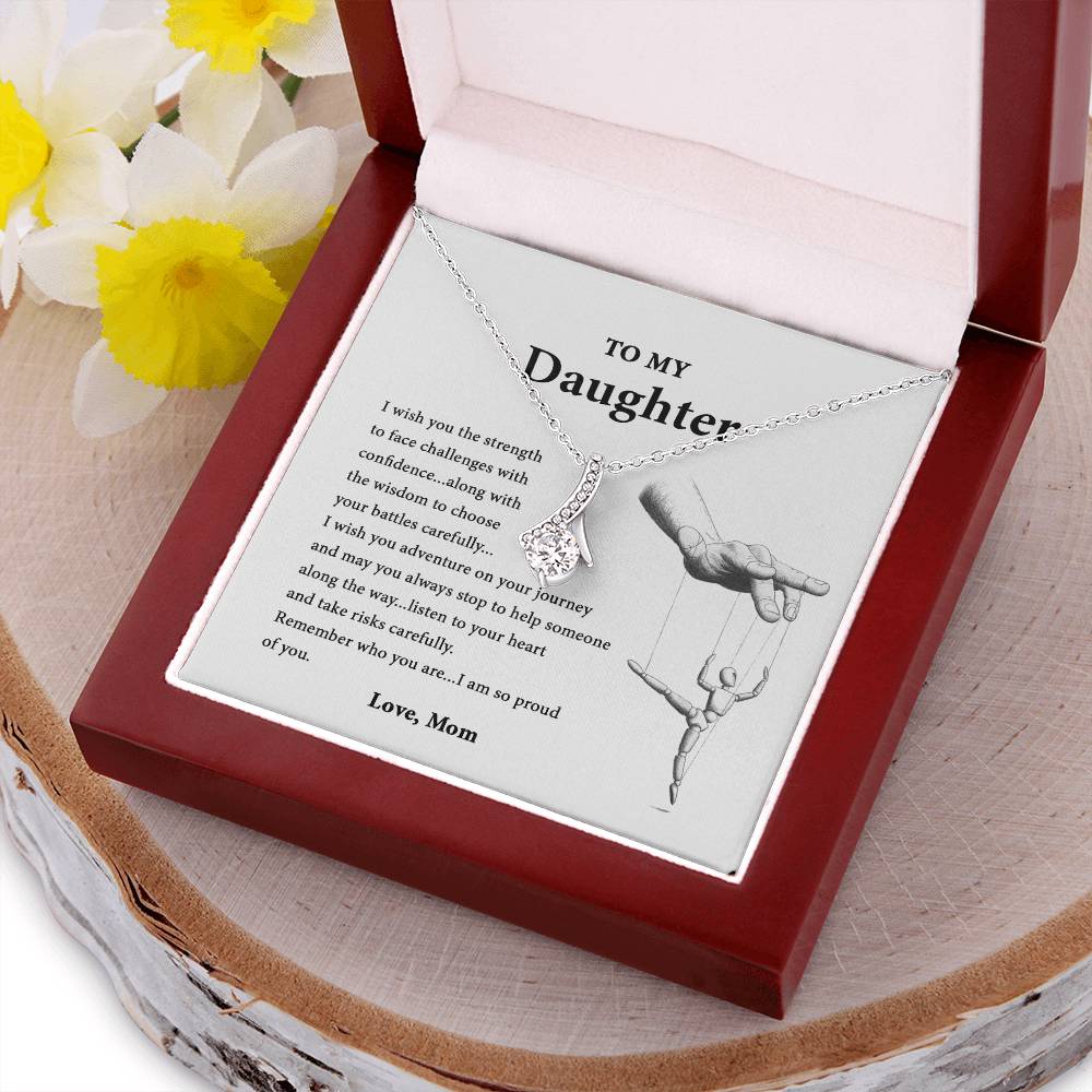 Mom To Daughter About Life - Alluring Necklace Alluring Beauty Necklace