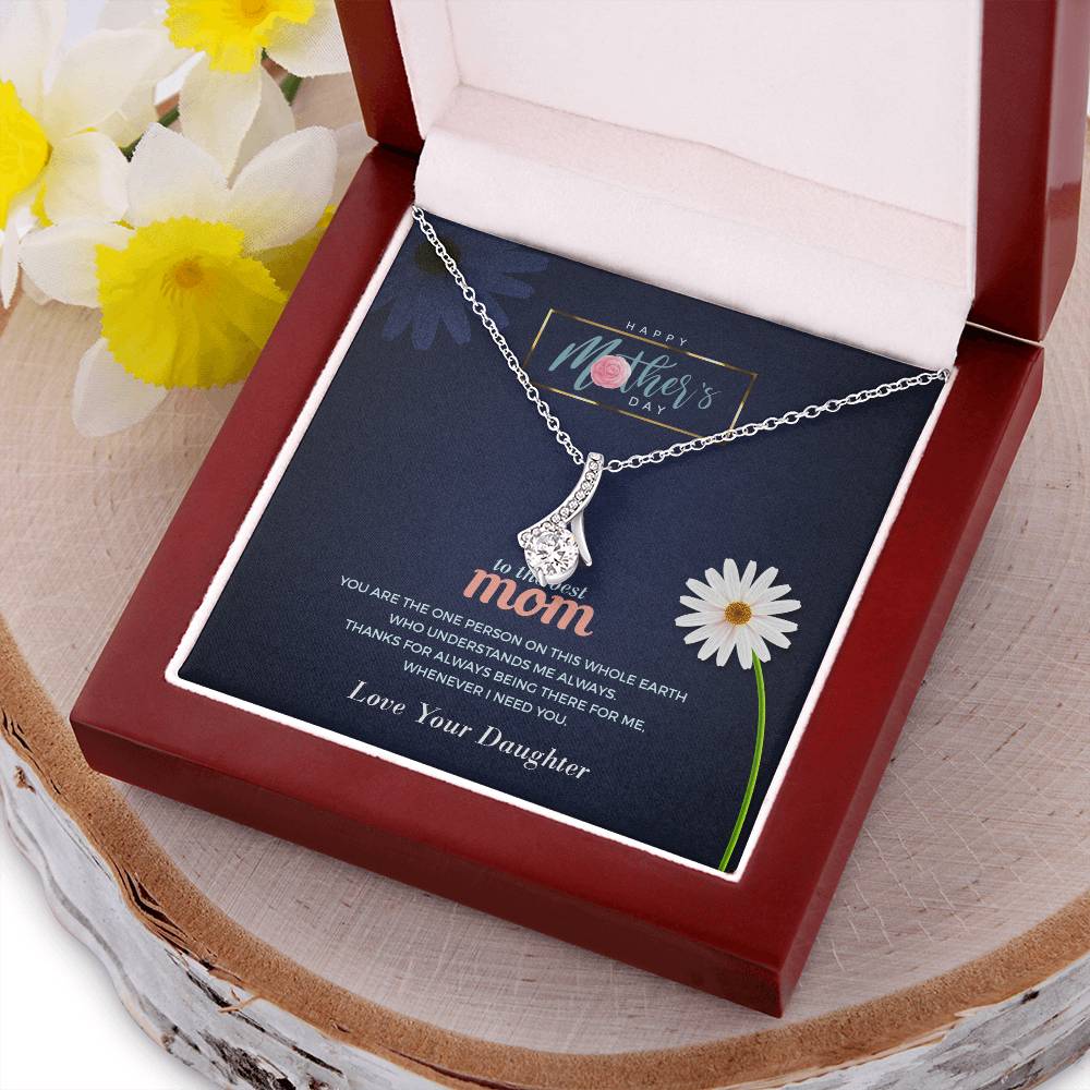 To My Amazing Mom Gift Alluring Beauty Necklace Chain For Mother Day Mommy Mama Alluring Beauty Necklace
