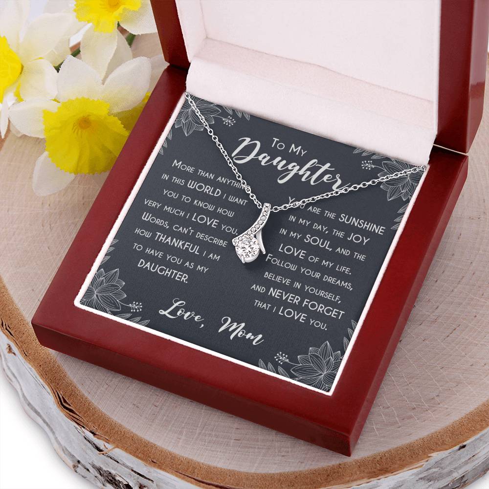 To My Daughter - More Than Anything - Necklace Alluring Beauty Necklace