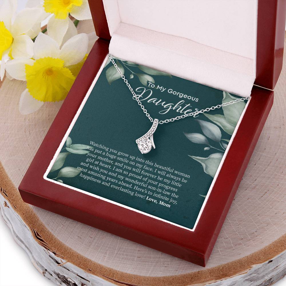 Bride Gift From Mom To Daughter On Wedding Day Gift For Daughter On Wedding Day From Mother Wedding Necklace 1  Alluring Beauty Necklace