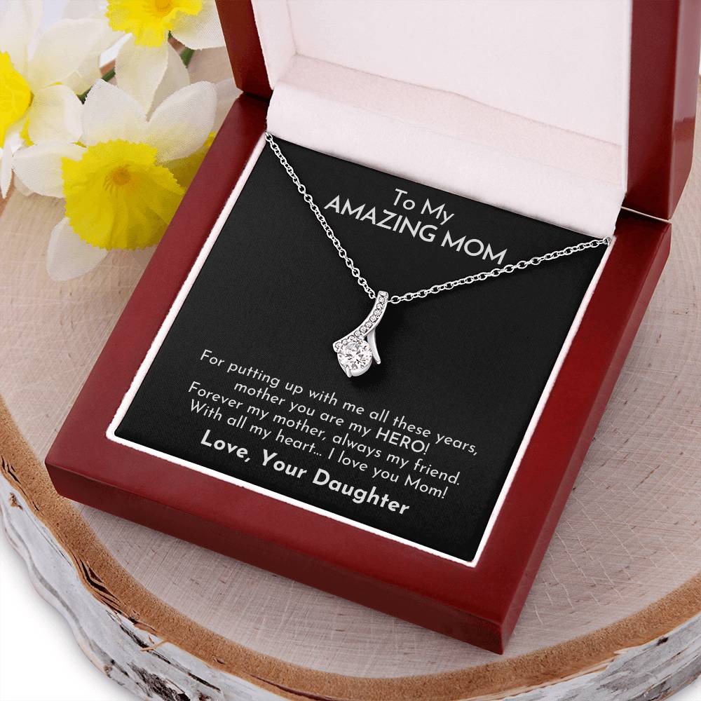 To My Amazing Mom Seductive Beauty Necklace Alluring Beauty Necklace
