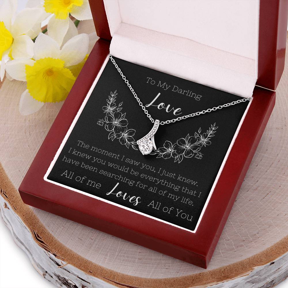 To My Darling Love - Necklace For Her Pendant For Love Anniversary Gift Birthday Gift Alluring Beauty Necklace