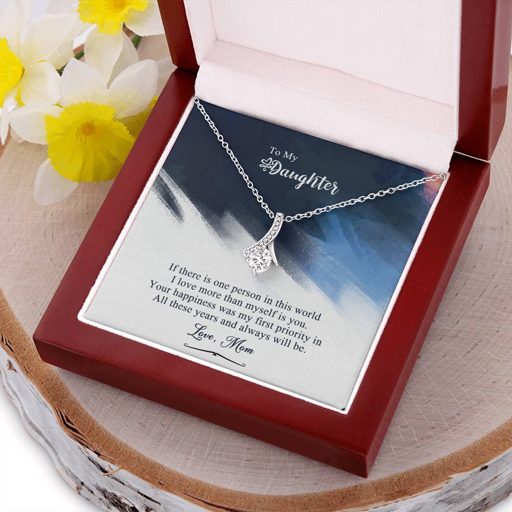 Mom To Daughter Alluring Beauty Necklace Gift -  Daughter Birthday Gift Daughter Jewelry Daughter Necklace Mom To Daughter 1 Alluring Beauty Necklace