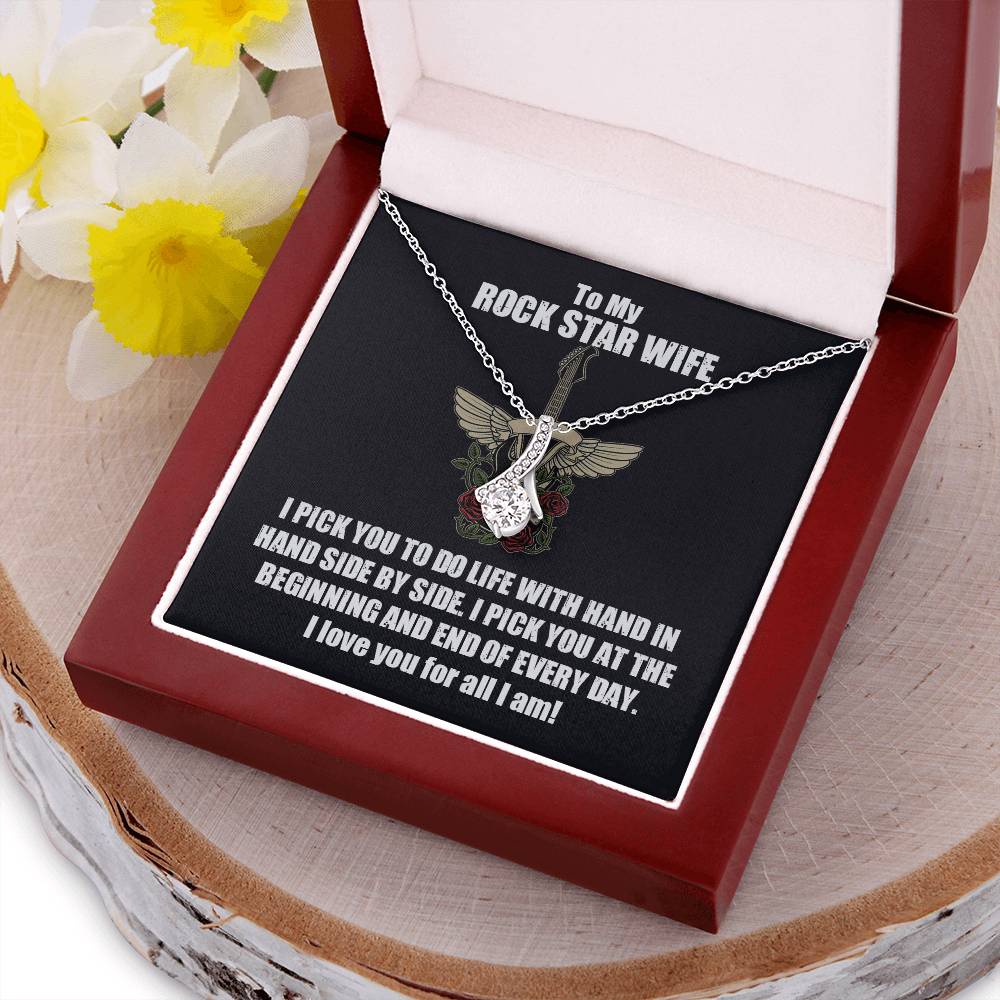 Rock Star Wife Pendant Alluring Beauty Necklace