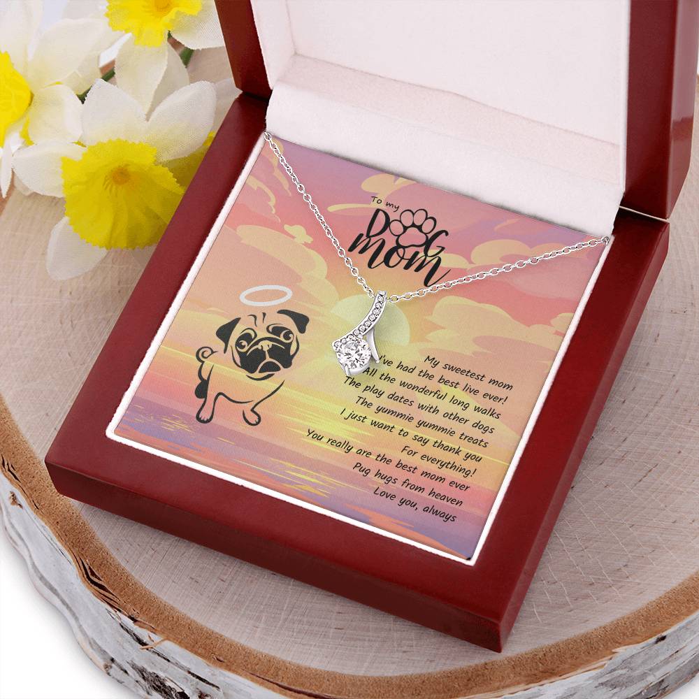 Pug Hugs From Heaven Alluring Beauty Necklace