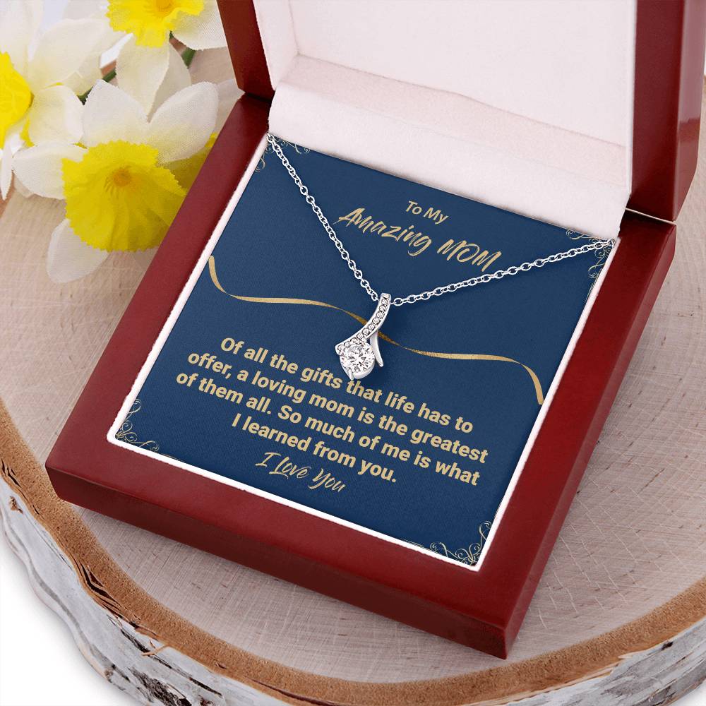 Mom Is The Greatest Gift Necklace Alluring Beauty Necklace