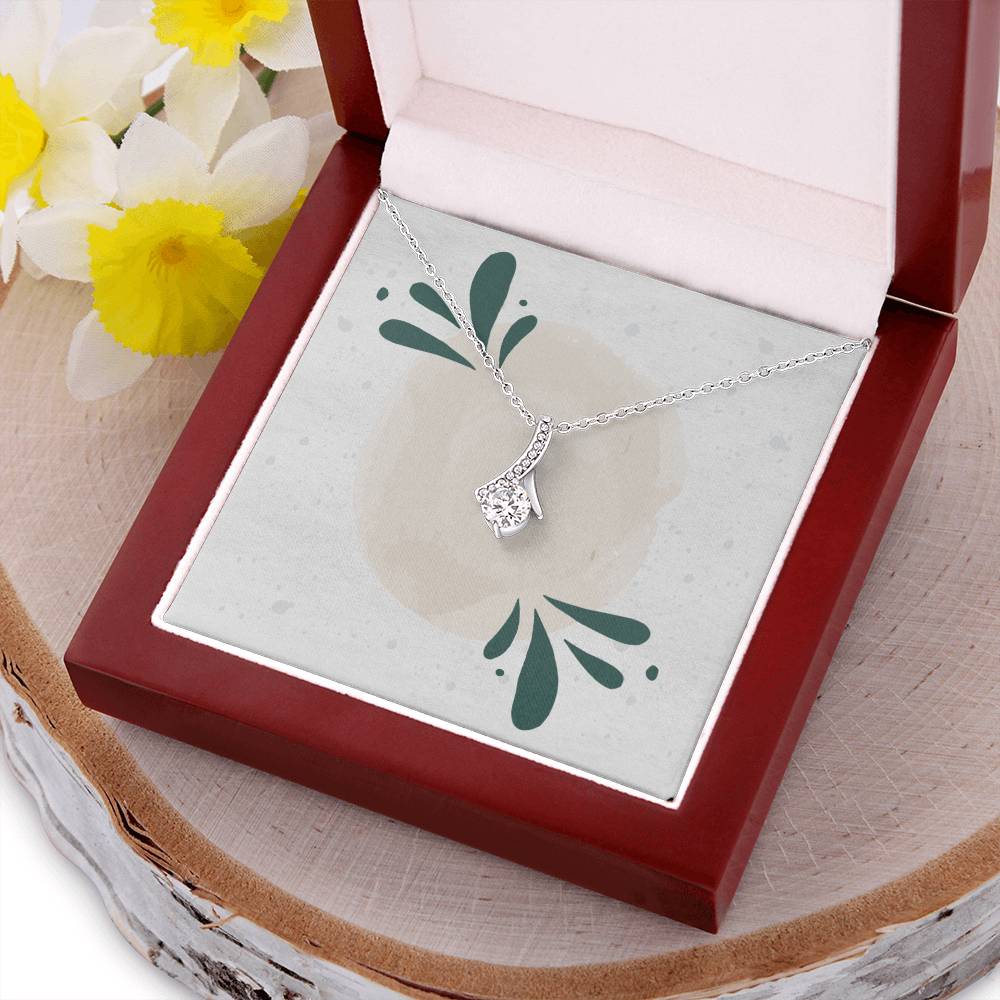 Ribbon Necklace Alluring Beauty Necklace