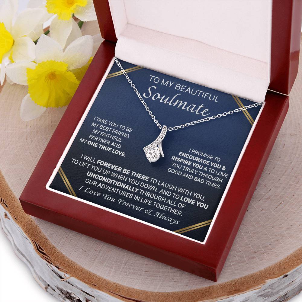 Gift For Your Soulmate - Love You Unconditionally - Alluring Alluring Beauty Necklace