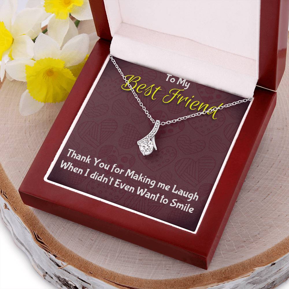 To My Best Friend Thank You Alluring Beauty Necklace