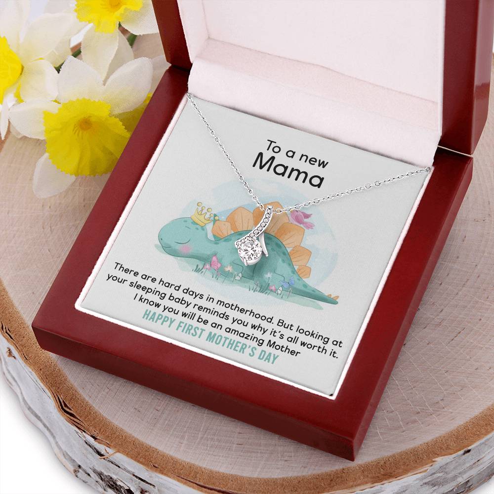 To A New Mama - I Know You Will Be An Amazing Mother - Mother's Day Gift - Alluring Necklace 1 Alluring Beauty Necklace
